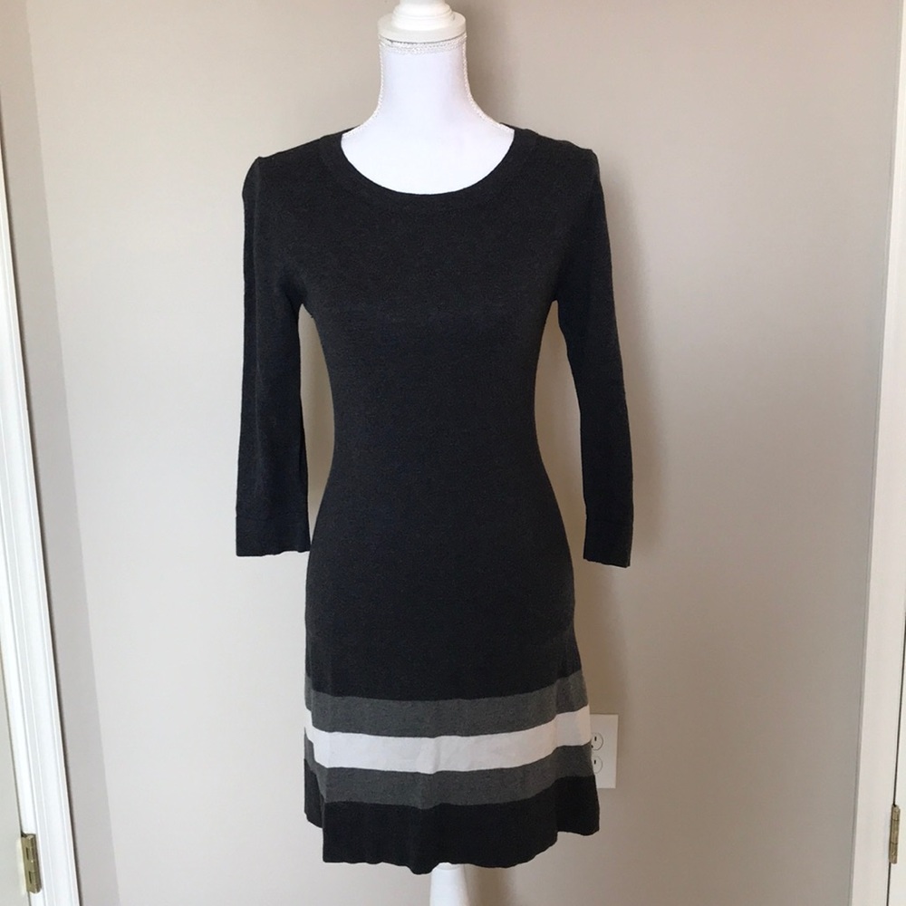 Charcoal Grey Sweater Dress